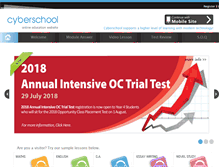Tablet Screenshot of cyberschool.com.au