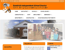 Tablet Screenshot of goodrichisd.cyberschool.com